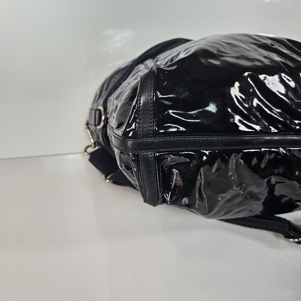 Ralph Lauren Black Patent Shoulder Bag - Picture 8 of 9